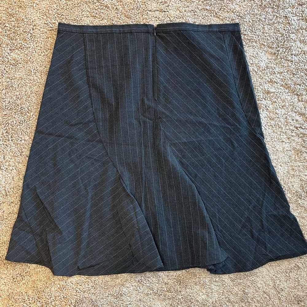 Old Navy Black Pinstripe A-Line Skirt